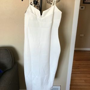 Unlabeled white pencil dress